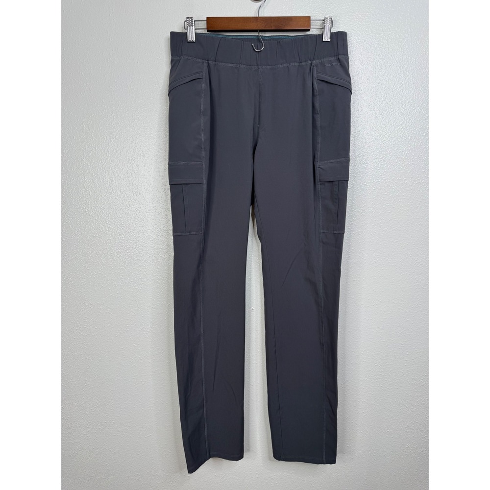 Eddie Bauer Travex Womens Cargo Hiking Pants Gray Stretch Outdoor Travel Medium